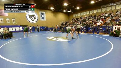 132 lbs Cons. Round 2 - Evan Vazquez, Garces Memorial vs Daniel Berrocales, El Diamante