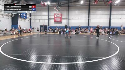 100 lbs Elijah Wineberg, Ohio Scarlet vs Antonio Aguilar, California Silver