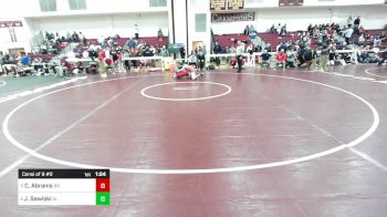 165 lbs Consi Of 8 #2 - Cameron Abrams, Bridgewater-Raynham vs Jack Sawiski, Silver Lake