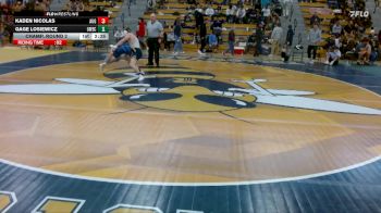 157 lbs Champ. Round 2 - Gage Losiewicz, UW-Eau Claire vs Kaden Nicolas, Augustana