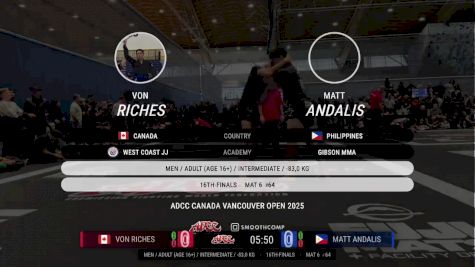 Von Riches vs Matt Andalis 2025 ADCC Vancouver Open