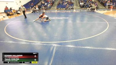 133 lbs Semifinal - Dominik Mallinder, Wisconsin-Whitewater vs Travis Moelter, Wisconsin-Eau Claire