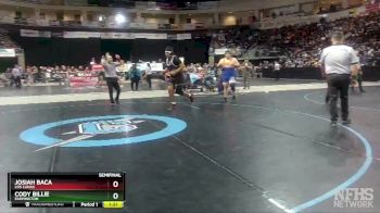 5A 285 lbs Semifinal - Josiah Baca, Los Lunas vs Cody Billie, Farmington