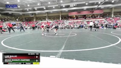 100 lbs Cons. Round 2 - Bronx Shanley-Martinez, Duran Elite vs Luke Bulloc, Open Mats