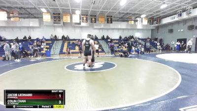 285 lbs Champ. Round 3 - Jacob Leonard, Etiwanda vs Colin Chan, El Dorado