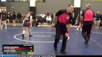 125 lbs Cons. Round 2 - Claire Smolik, Iowa Valley, Marengo vs Jaydee Macareno, Highland, Riverside