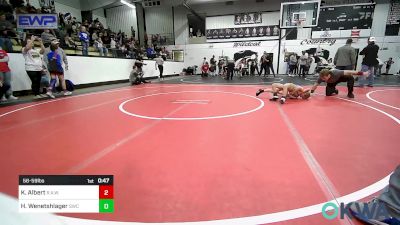 56-59 lbs Rr Rnd 4 - Kyle Albert, R.A.W. vs Hayden Wenetshlager, Salina Wrestling Club