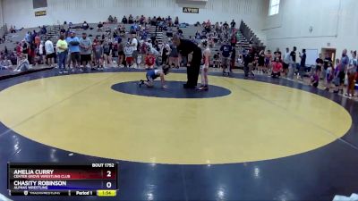 50-55 lbs Round 3 - Amelia Curry, Center Grove Wrestling Club vs Chasity Robinson, Alphas Wrestling