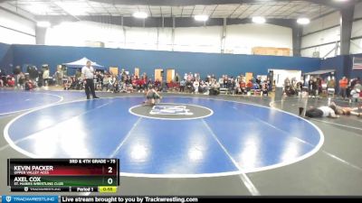 75 lbs Champ. Round 1 - Kevin Packer, Upper Valley Aces vs Axel Cox, St. Maries Wrestling Club