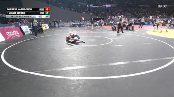 2A/1A Boys 113 3rd Place Match - Forrest Yarbrough, Mohawk Boys vs Wyatt Zipser, Crane Boys