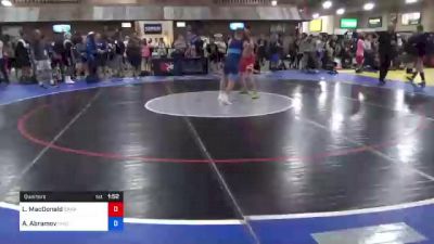 78 kg Quarters - Lauchlin MacDonald, Canada vs Artem Abramov, Chicago Wrestling Club