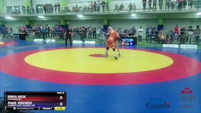 49kg Quarterfinal - Emma Skok, Lakehead WC vs Paige Kirkness, Alberta Elite Women`s WC