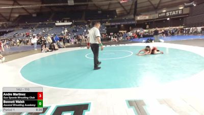 110 lbs 1st Place Match - Andre Martinez, Sua Sponte Wrestling Club vs Bennett Walsh, Ascend Wrestling Academy