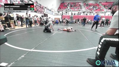 55 lbs Consi Of 8 #2 - Ryatt Luchsinger, Lexington Wrestling Club vs Steel Fife, Tecumseh Youth Wrestling