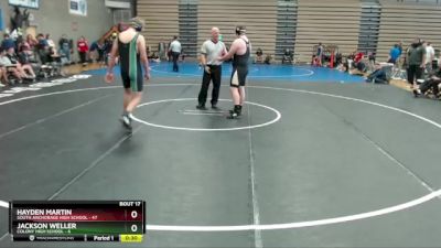 285 lbs Round 5: 12:00pm Sat. - Chris Strawderman, South Anchorage High School vs Maverick Remaklus, Colony High School