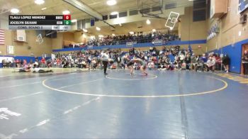 155lbs Cons. Round 2 - Tlalli Lopez Mendez, Mark Morris (Girls) vs Jocelyn Silvani, Hermiston (Girls)