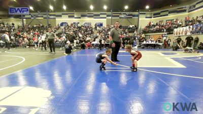 45 lbs Quarterfinal - Easton Winans, Piedmont vs Amelia Mairel, Perry Wrestling Academy