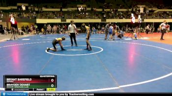 90 lbs Quarterfinal - Bryant Barefield, Defiant vs Brayden DeHart, Hickory Wrestling Club