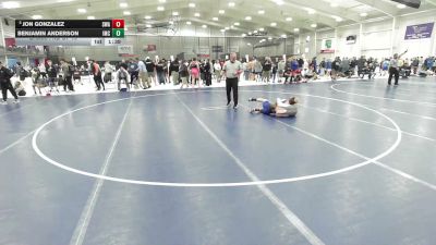 126 lbs Champ. Rd Of 16 - Jon Gonzalez, Sebolt Wrestling Academy vs Benjamin Anderson, Indee Mat Club