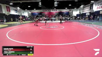 157 lbs Cons. Round 3 - Fred Ekberg, Santa Monica vs David Maya, Yucca Valley