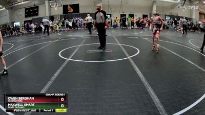 85 lbs Champ. Round 1 - Maxwell Smart, Olney Outlaws vs Owen Bergman, Headhunters