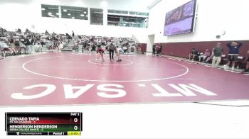 133 lbs Round 2 (3 Team) - Cervado Tapia, Mt. SAC (Maroon) vs Henderson Henderson, Sierra College (White)