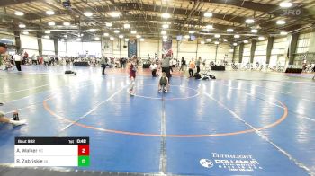 90 lbs Consi Of 8 #1 - Adam Walker, NC vs Brady Zabriskie, VA