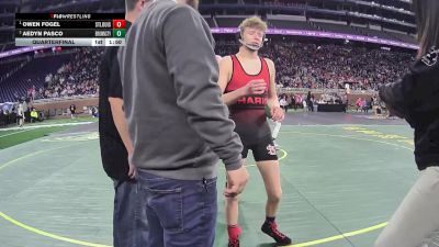 D4-113 lbs Quarterfinal - Owen Fogel, St Louis vs Aedyn Pasco, Brown City