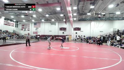 132 lbs Quarterfinal - Oscar Mendoza-Soto, Windham vs Ethan Casini, Haddam-Killingworth