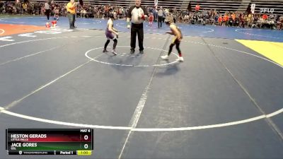 85 lbs Quarterfinal - Jace Gores, GSL vs Heston Gerads, Little Falls