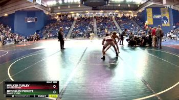 144 lbs Cons. Round 5 - Brooklyn Pickett, Mount St Joes vs Walker Turley, St Christopher