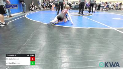 55 lbs Consi Of 8 #1 - Casen Ambriz, Team Guthrie Wrestling vs John MacMunn, Perry Wrestling Academy