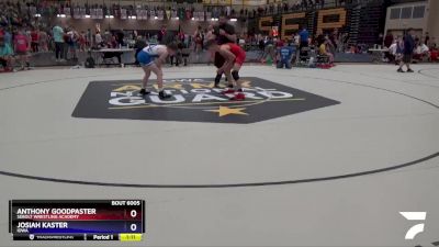 110 lbs Round 1 - Anthony Goodpaster, Sebolt Wrestling Academy vs Josiah Kaster, Iowa