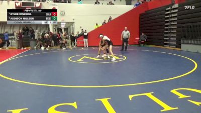 110 lbs Cons. Round 2 - Rylee Worrell, Solon vs Addison Nielsen, West Delaware