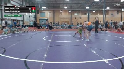 141 lbs Cons. Round 3 - Koen Shigemoto, Providence (Mont.) vs Chet Shumaker, Treasure Valley Community College