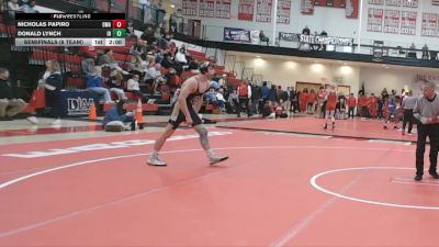 126 lbs Semifinals (8 Team) - Nicholas Papiro, Delaware Military Academy vs Donald Lynch, Indian River