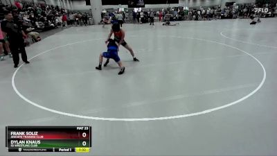 113 lbs Champ. Round 2 - Dylan Knaus, ISI Wrestling Club vs Frank Soliz, Aniciete Training Club