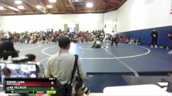 149 lbs Cons. Round 3 - Luke Villaluz, Cal Poly vs Ezekiel Lara, Menlo College