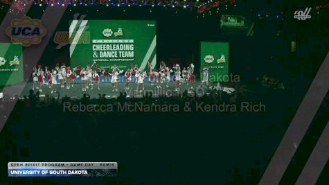 University of South Dakota [2026 Open Spirit Program - Game Day Semis] 2026 UCA & UDA College Cheerleading and Dance Team National Championship