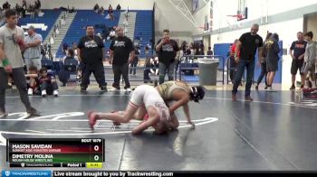 126 lbs 3rd Place Match - Dimetry Molina, Rough House Wrestling vs Mason Savidan, Sunkist Kids Monster Garage