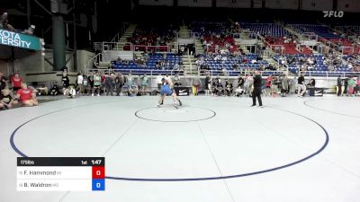 175 lbs Rnd Of 32 - Frederick Hammond, MI vs Beau Waldron, MO