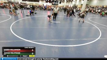 63 lbs Cons. Round 3 - Kaden Williamson, IA vs Romen Melstrand, WI