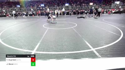 80 lbs Round Of 16 - Tristen Dupriest, SlyFox Wrestling Academy vs Jayce Bever, Bear Cave