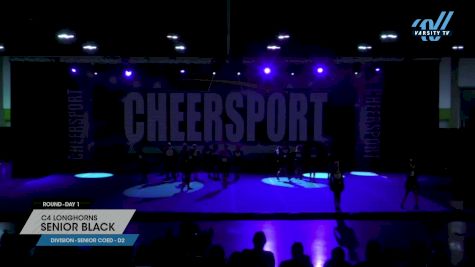C4 Longhorns - Senior Black [2024 L3 Senior Coed - D2 Day 1] 2024 CHEERSPORT Atlanta Classic