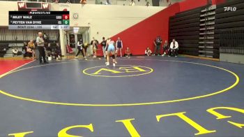 155 lbs Semifinal - Peyten Van Dyke, Iowa City Liberty vs Miley Walz, East Buchanan