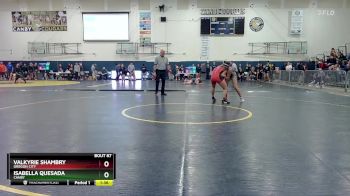 125 lbs Quarterfinal - Isabella Quesada, Canby vs Valkyrie Shambry, Oregon City