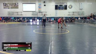 125 lbs Quarterfinal - Isabella Quesada, Canby vs Valkyrie Shambry, Oregon City