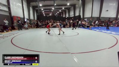 125 lbs Cons. Round 2 - Claire Shepardson, Thunder Mountain Wrestling Club vs Brody Arbogast, Washington
