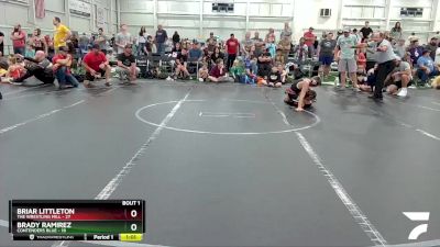 84 lbs Finals (2 Team) - Brady Ramirez, Contenders Blue vs Briar Littleton, The Wrestling Mill