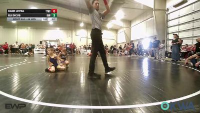 49 lbs Semifinal - Kane Leyba, Team Tulsa Wrestling Club vs Eli Dicus, Raw Wrestling Club